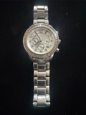 Silpada Silver Tone Women's Link Bracelet Watch